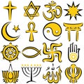 Religious Symbols Royalty Free Stock Photo