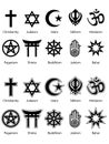 Religious Symbols EPS Royalty Free Stock Photo