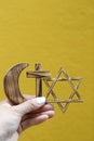 Faith and religion. Interreligious Royalty Free Stock Photo