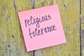 Religious tolerance Royalty Free Stock Photo
