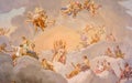 Religious wall painting, saints and archangels in church and Palace. Christian Royalty Free Stock Photo