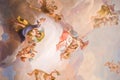 Religious wall painting, saints and archangels in church and Palace. Christian Royalty Free Stock Photo