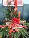 Religious wreathes on Memorial day.