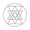 religious yantra. Scared Geometry Vector Design Elements.