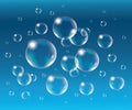 Relistic vector Soap Bubbles. Royalty Free Stock Photo