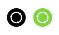 Reload arrow icon in circle. Circular refresh symbol. Rotation arrows sign Royalty Free Stock Photo