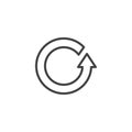 Reload arrow line icon