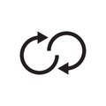 Reload arrow vector icon logo design