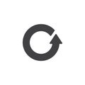 Reload arrow vector icon