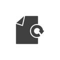 Reload document file vector icon Royalty Free Stock Photo
