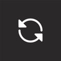 reload icon. Filled reload icon for website design and mobile, app development. reload icon from filled basic ui collection Royalty Free Stock Photo