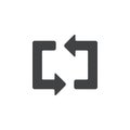 reload icon Group symbol or sign vector