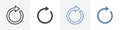 reload icon vector set use for web ui or app