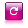 Reload icon web button Royalty Free Stock Photo