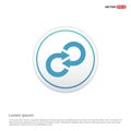Reload Icon - white circle button Royalty Free Stock Photo