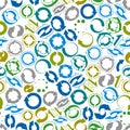 Reload icons seamless background, loop arrows Royalty Free Stock Photo