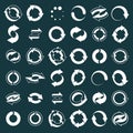 Reload icons vector set, loop arrows