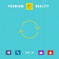 Reload - line icon. Graphic elements for your design