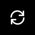 Reload refresh icon for simple flat style ui design