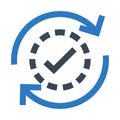 Reload tick glyphs double color icon