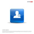 Reload User Icon - 3d Blue Button