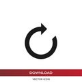 Reload vector icon in modern design style for web site and mobile app Royalty Free Stock Photo