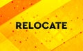 Relocate abstract digital banner yellow background