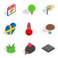 Relocate the animal icons set, isometric style