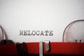 Relocate concept view Royalty Free Stock Photo