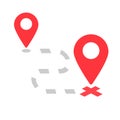 Relocate icon. Clipart image