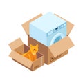 Relocation Isometric Icon