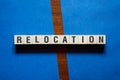 Relocation word concept on cubes