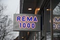 Rema 1000 shoppers at Rema 1000 grocerey store in Copenhgen Royalty Free Stock Photo