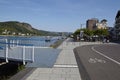 Remagen - Promenade beneath the river Rhine Royalty Free Stock Photo