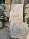 Remain heritage from destruction at Old Summer Palace, Yuanmingyuan Park Beijing China