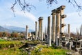 Ruins of ancient Temple of Aphrodite in Aphrodisias, Caria, Turkey Royalty Free Stock Photo