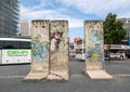 Remainigs of the Berlin Wall at Potsdamer Platz in Berlin