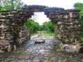 A remaining mayan ruin at San Gervasio Royalty Free Stock Photo