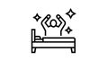 remaining passively awake line icon animation