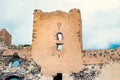 Remaining walls which once surrounded great city of Ani. Ani was one of the biggest cities in medieval Armenia but now is just