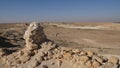 Remains of Abandoned Nabateans city Nitzana at Negev desert