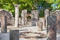 Remains of the ancient Baptistery at Butrint, Albania.