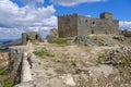 Remains of the ancient castle of Montanchez, Extremadura, spain