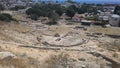Remains of the ancient city and modern Cyprus