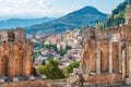 Taormina view. Sicily, Italy Royalty Free Stock Photo