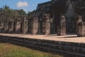 Remains of an Ancient Ruins of the large pre-Columbian city Chichen Itza, built by the Maya people