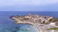 Remains of an ancient Tonnara in Trapani now in disuse