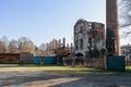 Remains of the Ancient twentieth-century Frazzi Brick Factory in Cremona in Tognazzi Park, Italy Royalty Free Stock Photo