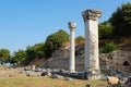 The remains of Basilica A at the archaeological site of Philippi in Macedonia, Greece