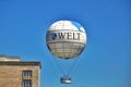 Remains of Berlin Wall and Welt Balloon